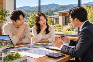 주택 구매 상담과 협상 회의
